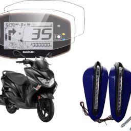 led hand guard + burgman screen guard Combo-image-54