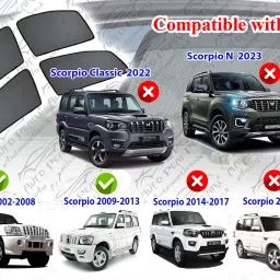 auto pearl Side Window Sun Shade For Mahindra Scorpio image 2