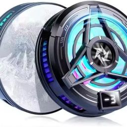 SKOON Magnetic Mobile Cooler | Metal Adhesive Plate | Universal Clip | LED display USB Fan-26