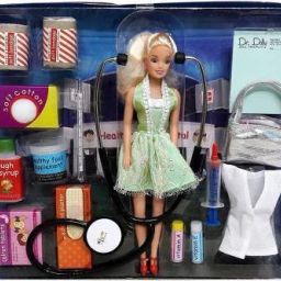M.B.B.S (Multicolor) Doctor girl Doll set-49