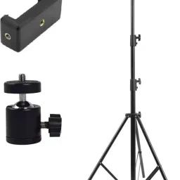 Flipkart SmartBuy 7 Feet Aluminum Alloy Studio Light Stand Tripod (Black, Supports Up to 10000 g) Tripod-20
