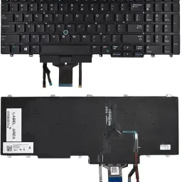 TechSonic Keyboard Compatible E5550 E5570 5550 5580 5590 Laptop Keyboard Replacement Key-25