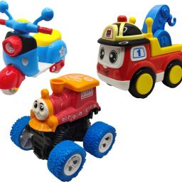 Unbreakable Four-Wheel Drive Friction Powered Diecast Toy Set-F84-25