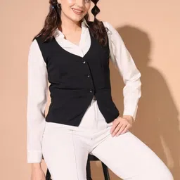 pp vastram Solid Women Waistcoat-picture-12