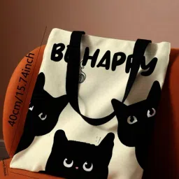 Women Beige, Black Tote-image-15
