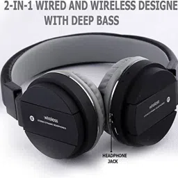 E3_SH-12 Wireless Bluetooth Over the Ear Headphone with Mic Bluetooth Headset-image-18