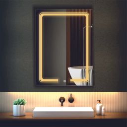 Led Mirror with Light Bathroom Wall Decor Makeup Room 18x24 Inch LT91 Bathroom Mirror-image-39