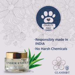 glamroot Under Eye Gel Enriched with Collagen Peptides & Vitamin C & E. image 5