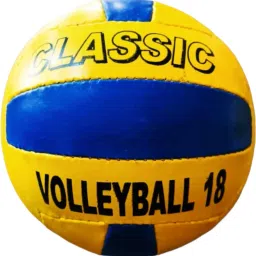 CLASSIC HAND STITCHED BLUE AND YELLOW VOLLEYBAL SIZE-4 Volleyball - Size: 4-image-63