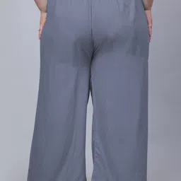 Trend Level Plus Size Flared Palazzos image 4