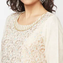 AURELIA Woven Design Regular Kurta with Palazzos image 2