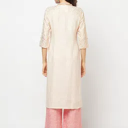 AURELIA Woven Design Regular Kurta with Palazzos image 5