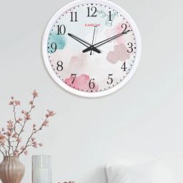 random White Plastic Abstract Modern Wall Clock-picture-40