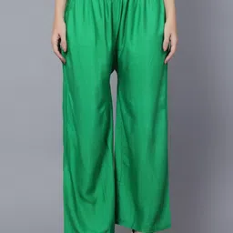 Trendzmy Women Flared Plain Slip-On Palazzos-image-29