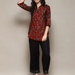 Biba Women Wide Leg Ethnic Palazzos-picture-0