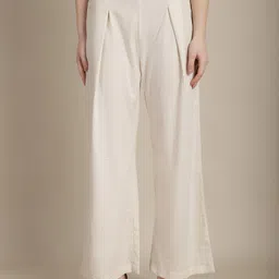 Tulsattva Wide Leg Cotton Palazzos-picture-12