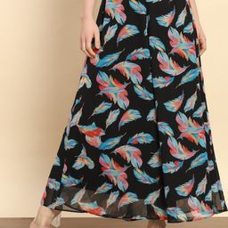 Trend Arrest Women Printed Flared Palazzos-image-44