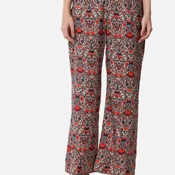 BAESD Floral Printed Straight Fit Palazzos-image-24