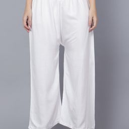 Trendzmy Women Flared Plain Slip-On Palazzos-image-92