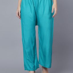 Trendzmy Women Flared Plain Slip-On Palazzos-image-67
