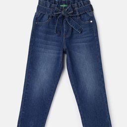 United Colors of Benetton Infant Girls Mid-Rise Clean Look Light Fade Jeans-picture-53
