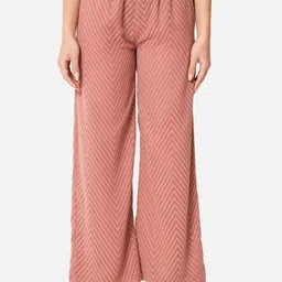 BAESD Abstract Printed Mid Rise Straight Palazzos-picture-19