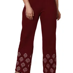 BAESD Floral Hem Design Knitted Palazzos-picture-51