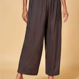 RANGMANCH BY PANTALOONS Mid-Rise Flared Palazzos-image-76