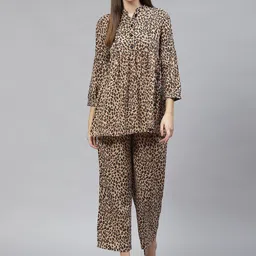 Cottinfab Animal Printed Tunic and Trousers Co-Ords-2