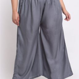 Trend Level Women Mid Rise Flared Palazzos-image-81
