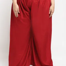 STYLE PREZONE Women Wide Leg Ethnic Plus Size Palazzos-image-79