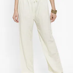 Clora Creation Women Off White Ethnic Palazzos-35