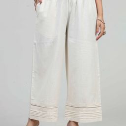 COTTON CULTURE Women Straight Cotton Palazzos-picture-28