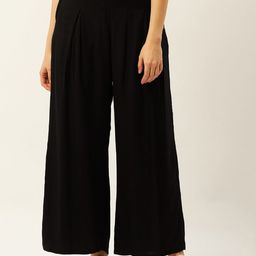 ANVI Be Yourself Women Black Palazzos-picture-29