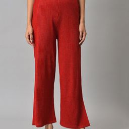 elleven Women Red Palazzos-image-90