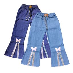 BAESD Girls Pack Of 2 Flared Cropped Denim Cotton Palazzos-25