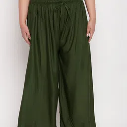 CLORA CREATION PLUS Women Plus Size Wide Leg Palazzos-picture-16