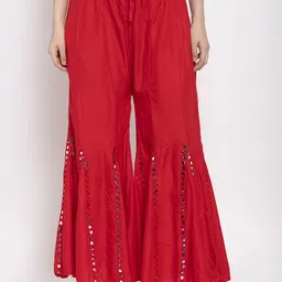 Trend Level Women Embellished Flared Palazzos-picture-32