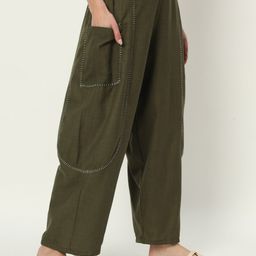 9rasa Women Striped Embroidered Cotton Palazzos-image-59