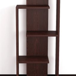 Madhuran Nishita Decorative Free Standing Rack Wooden With 5 Shelf Bookcase Space Saving Books Holder Stand Colour Wenge Engineered Wood Open Book Shelf-image-58