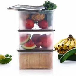 keya enterprise Bread box Plastic jars & Container for kitchen Multi Storage container with Lid, Storage Box image 2