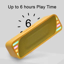 fire turtle Minibar Blaster FAST Charging Type C Speaker With FM Radio 6Hrs Backup 7 W Bluetooth Soundbar image 2