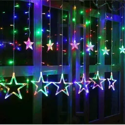 130 LEDs 3.2 m Multicolor Color Changing, Flickering Star Rice Lights-14