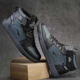 Sneaker Casual Shoes for Men | Soft Cushioned Insole, Slip-Resistance High Tops For Men-image-81