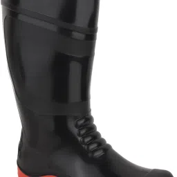 PVC 15-inch Industrial Gumboots, Non-Metallic Toe, Oil, Water and Acid Resistant Boots For Men-image-31