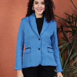 Polyester Solid Coat For Women-image-35