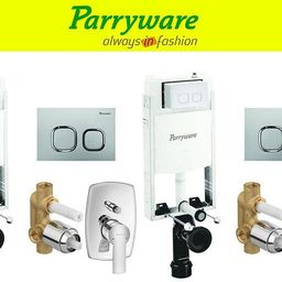 parryware Half Frame Concealed Cistern, with divater body upper crust set of 2 pic 100 Dual Flush Tank-picture-6