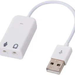 Sancy sound Card (7.1 Channel USB External Sound Card Audio Adapter With Mic- White) USB Adapter-15