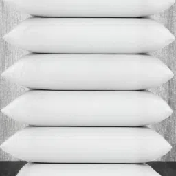 LUXURY Polyester Fibre Solid Sleeping Pillow Pack of 6-image-85