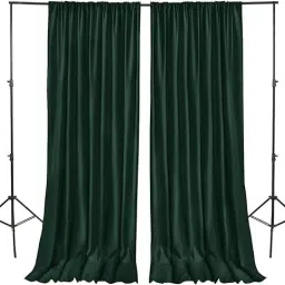 Cam cart 16×08ft,Dark Green No Wrinkle Polyester Photography Backdrop (4×8ft 4Pcs Panel) Reflector-image-45